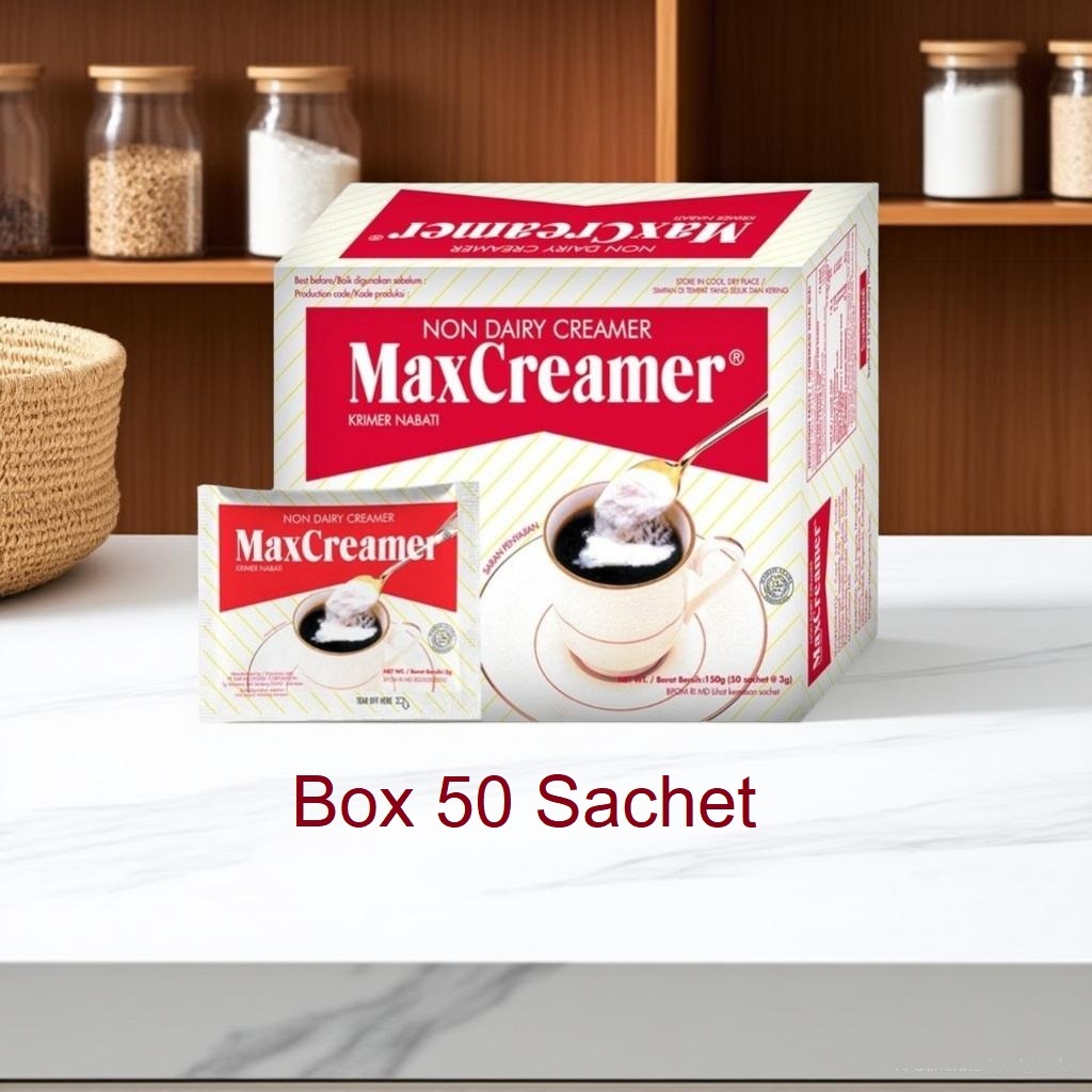 

Max Creamer MaxCreamer (Non Dairy Creamer) Krimer Sachet 50pcs (1 Box)