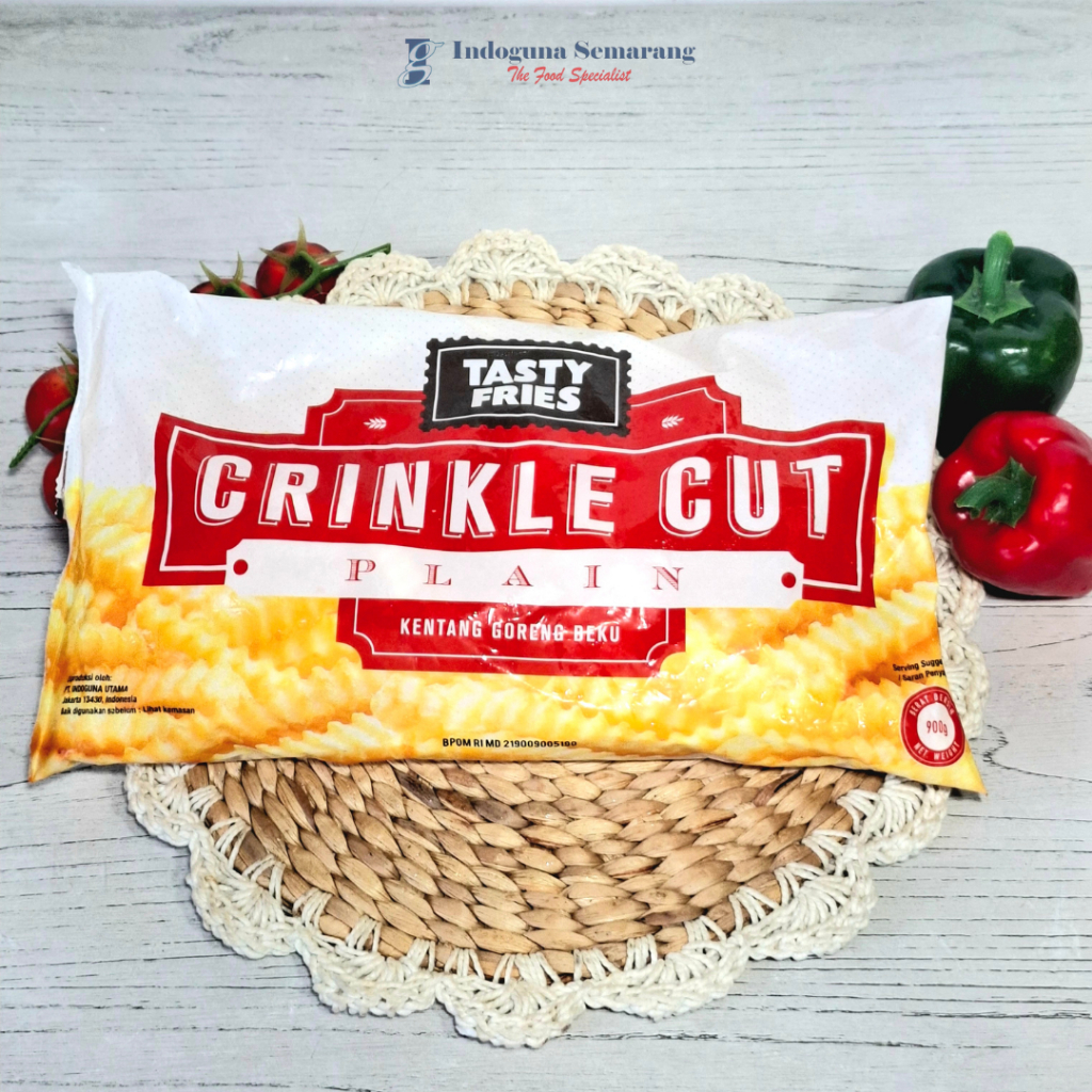 

TASTY CRINCKLE CUT 900GR / KENTANG CRINKLE 900GR