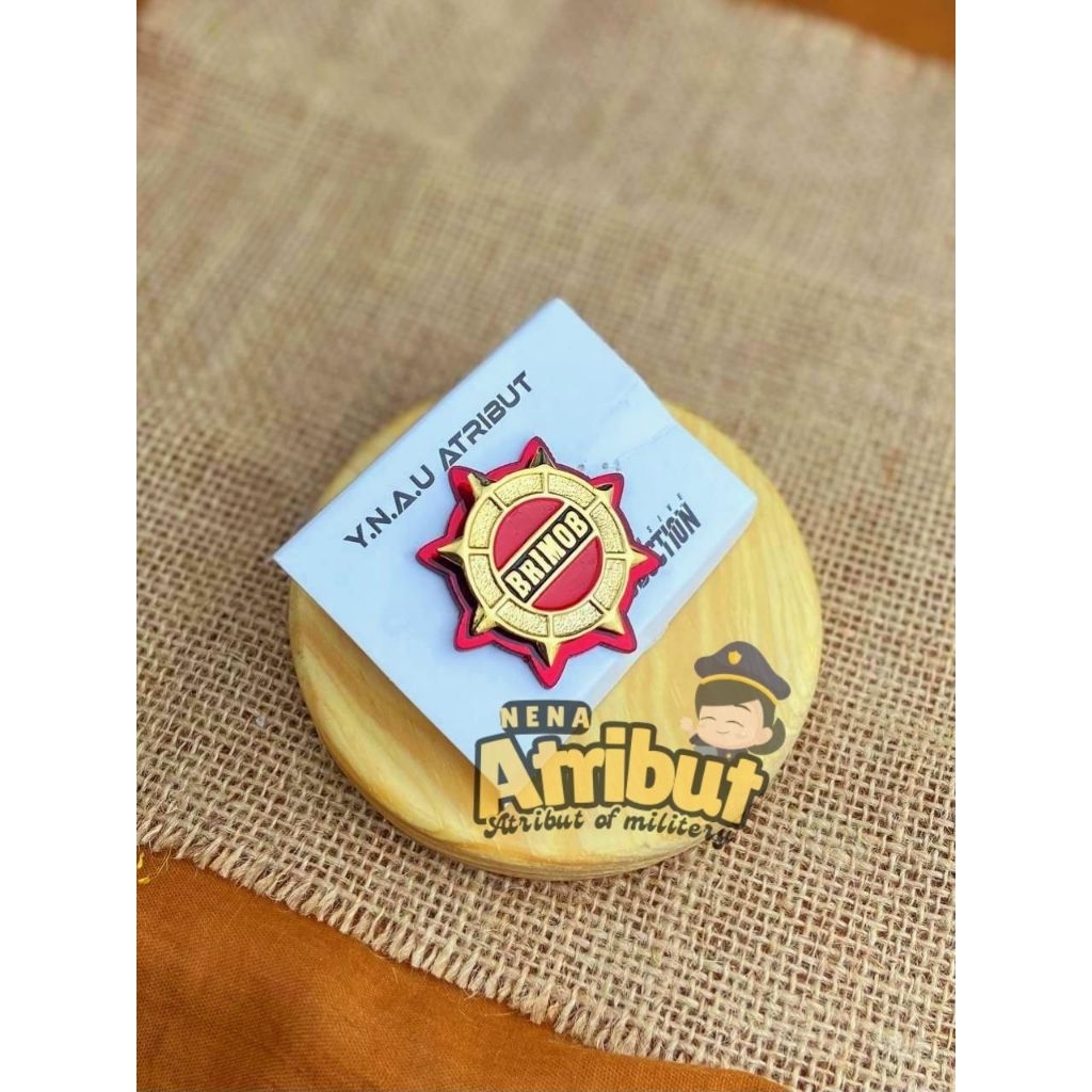 ATRIBUT POLRI PIN RODA BRIMOB POLRI EXCLUSIVE