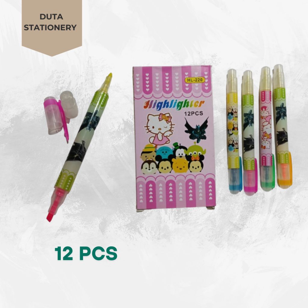 

12 PCS STABILO TWIN HEAD HL-220 // STABILO BOLAK BALIK