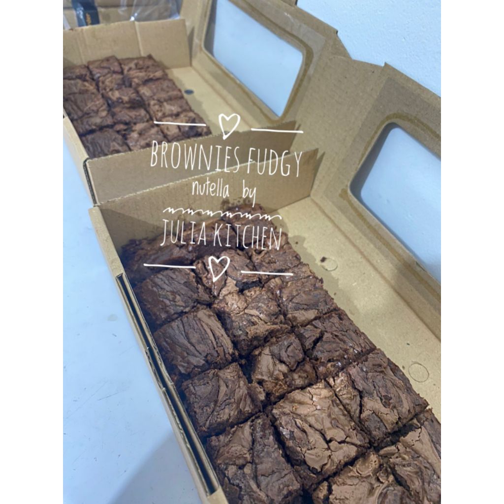 

brownies fudgy nutella