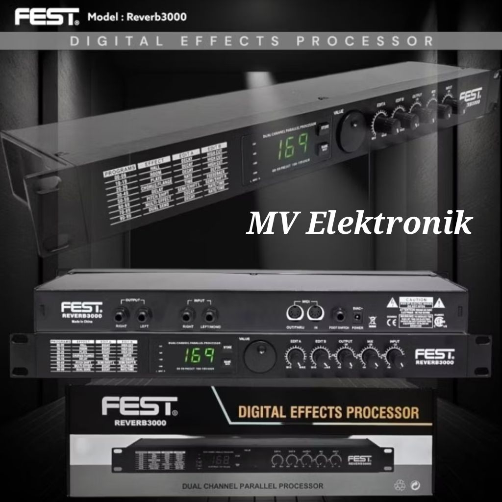 Effect vocal fest reverb 3000 reverb3000 efect vocal original garansi