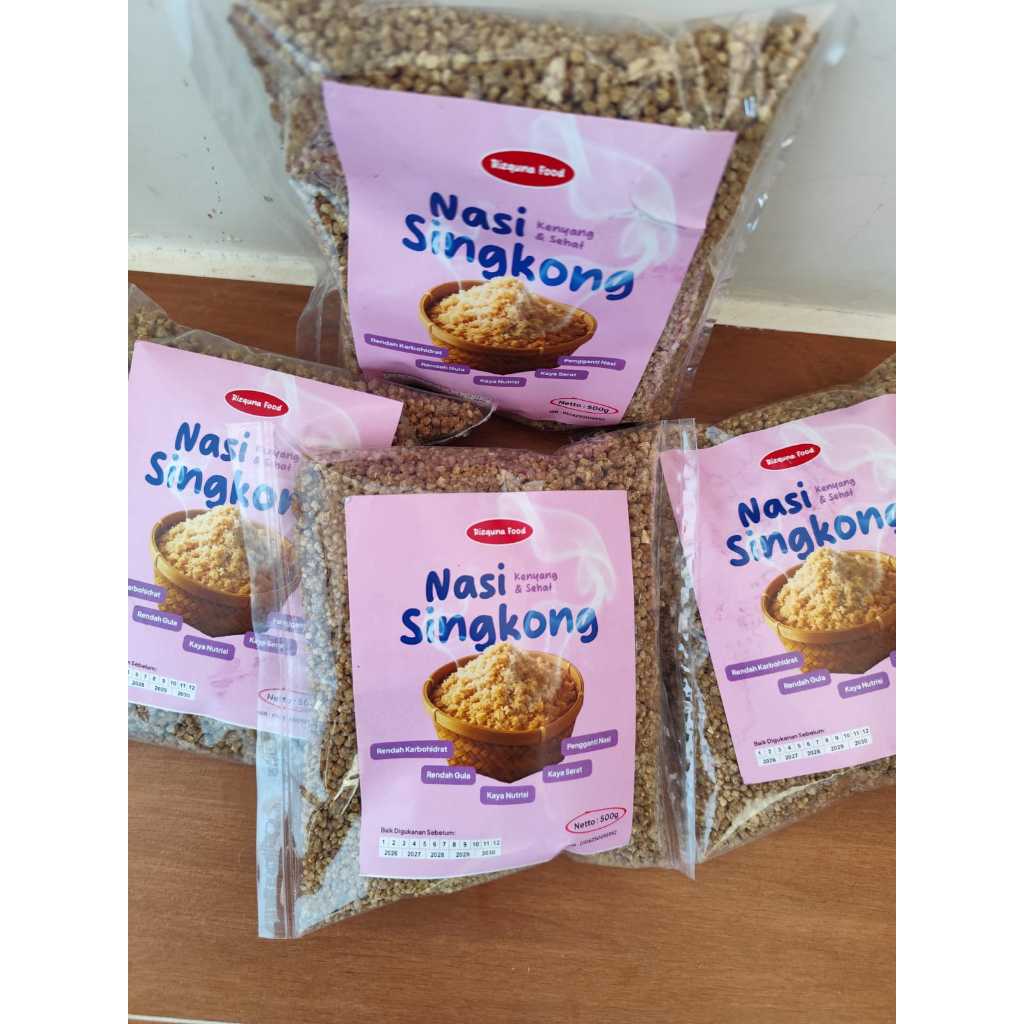 

Nasi Tiwul Singkong Alami Pengganti Nasi Putih Rendah Karbohidrat Asli Rizquna Food