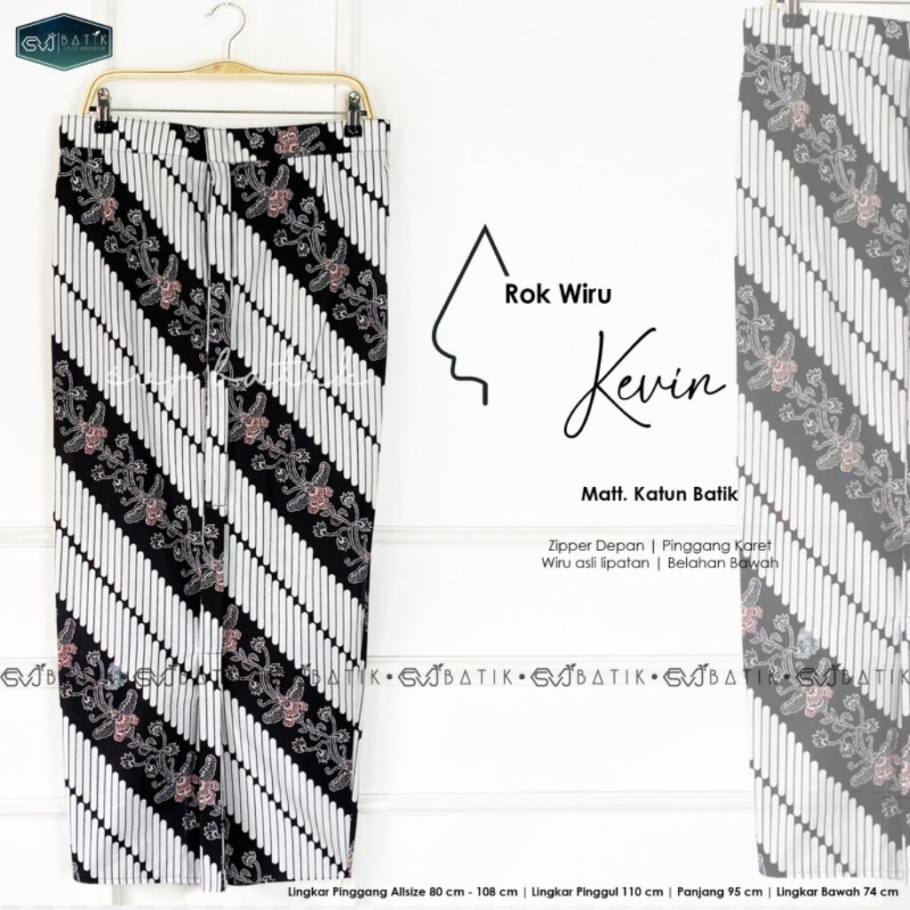 Rok Batik Wiru Span Batik Lawasan Bawahan Rok Wiru Batik