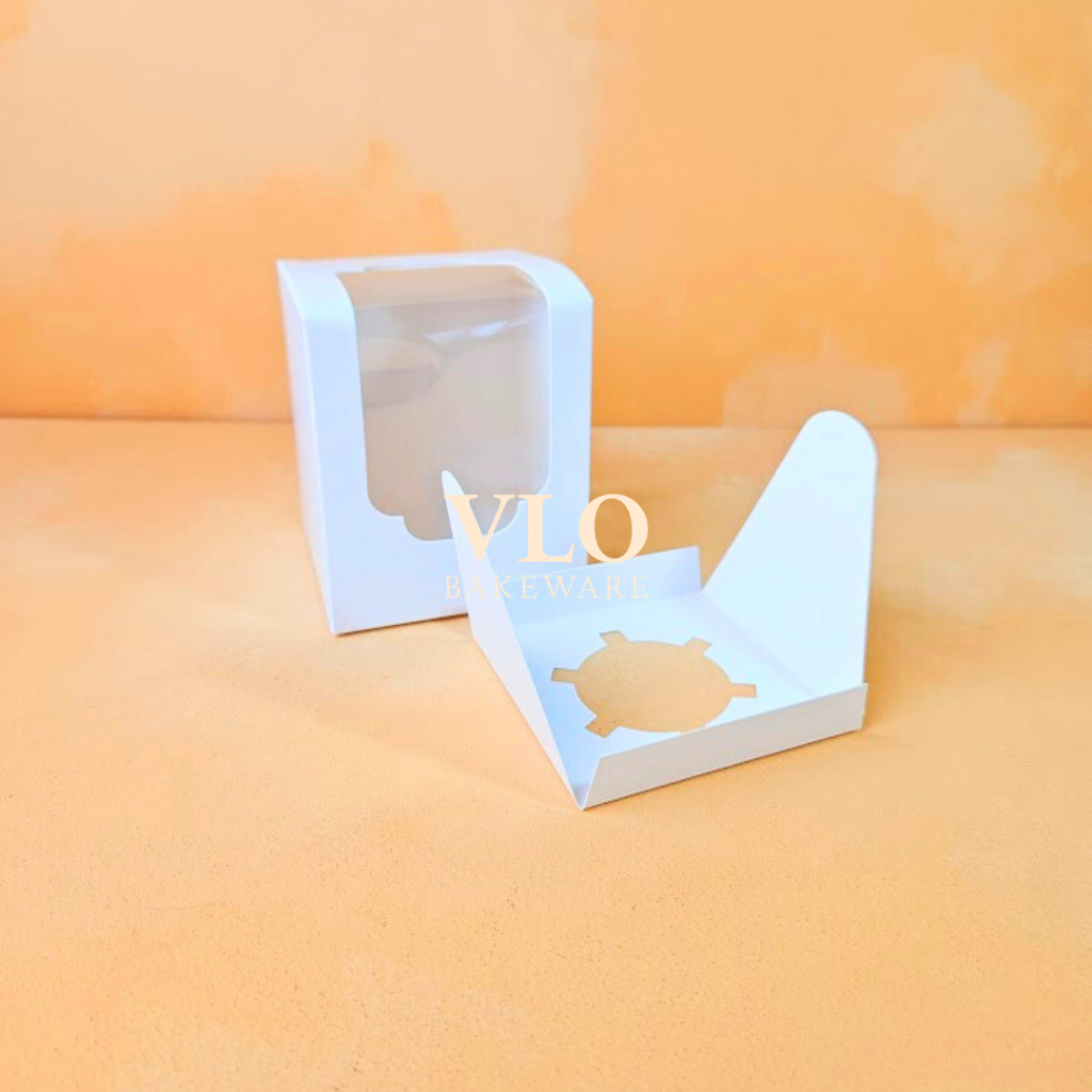 

[1 SET ISI 10 PCS] Kotak kue cupcake isi 1 ada sekat | box kue | box hampers