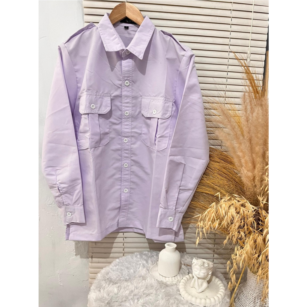 Pakaian Dinas Harian (PDH) Pria – Kemeja Putih Lengan Panjang Formal PNS / Kantoran | 45N Konveksi