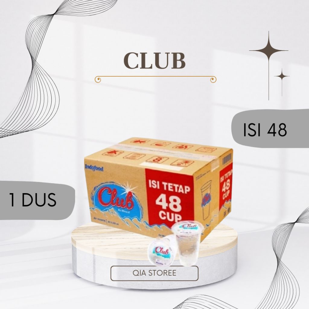 

Club Air Mineral 220ml x 48 Gelas (1 Box)