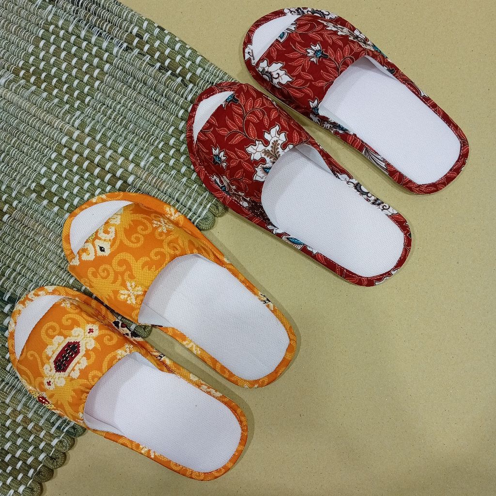 SB Sandal rumah Wanita Simpel Anti Slip Sandal Batik Sandal Hotel
