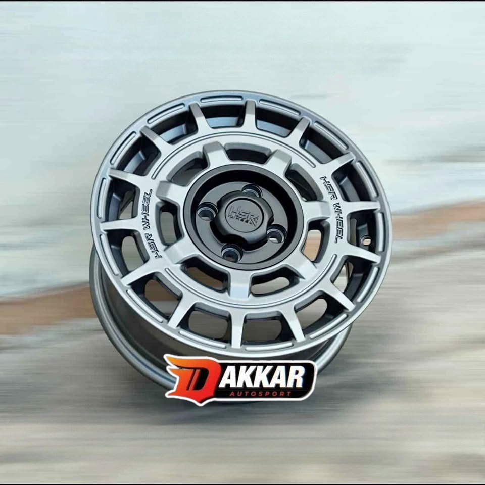 velg mobil rally look ring 15 hsr mentawai pcd 4x100 lebar 6.5 rata