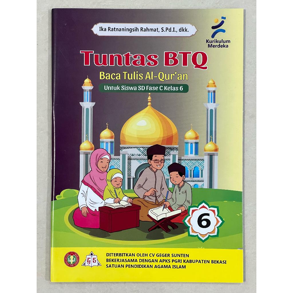 Buku Tuntas BTQ Baca Tulis Al-Quran  Kelas 6