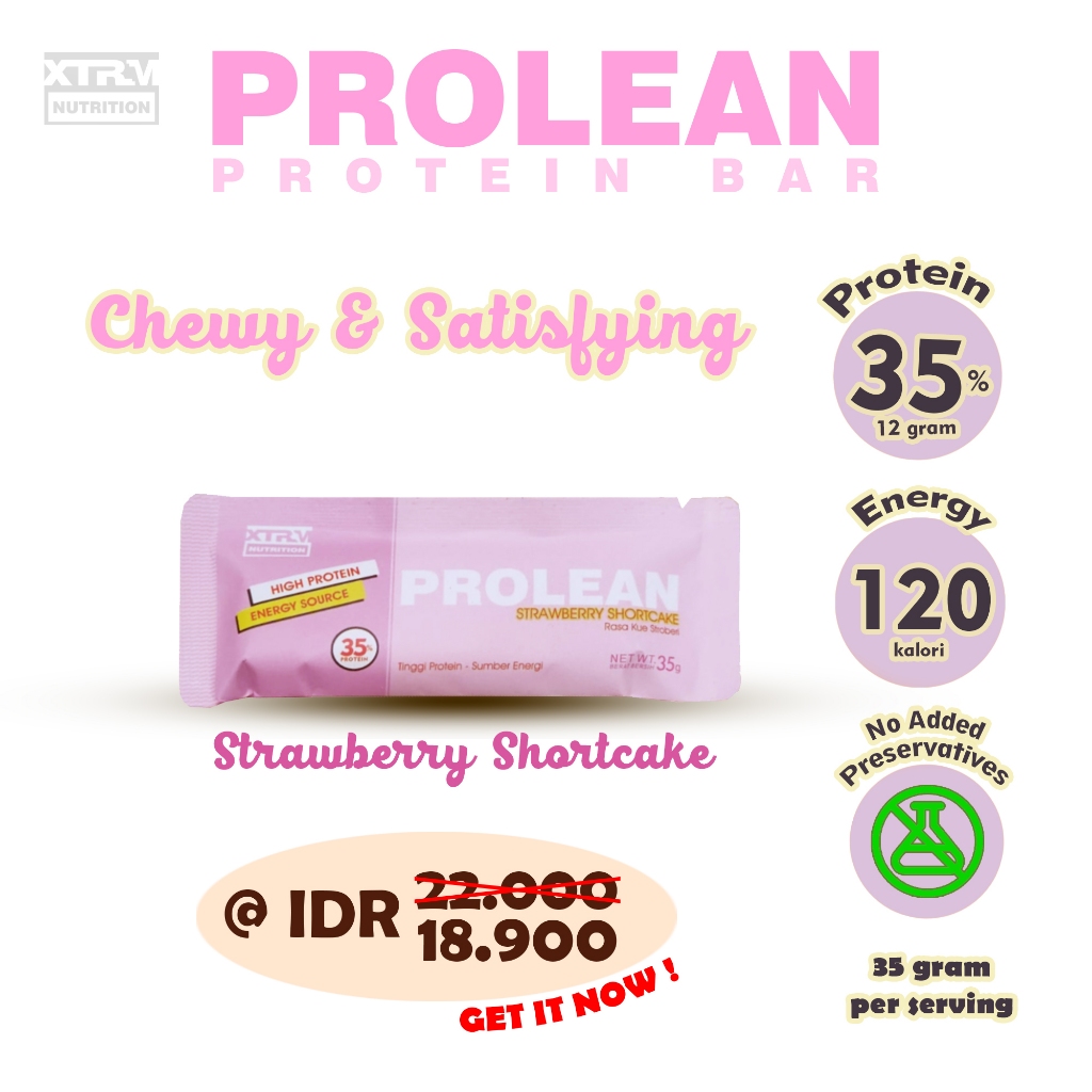 

Prolean protein bar - Strawberry Shortcake 1pc