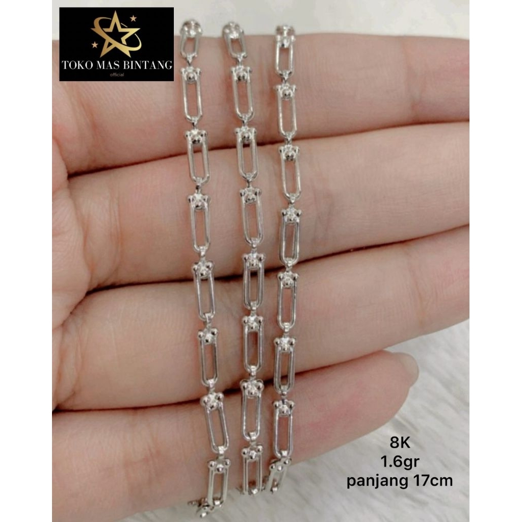 gelang Tiffany putih