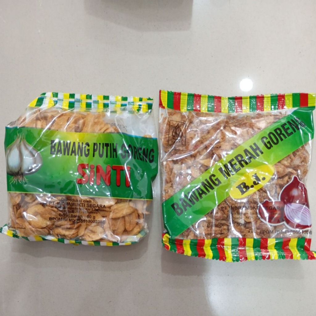 

Bawang Putih Goreng Sinti Bawang Merah Goreng BJ 50g