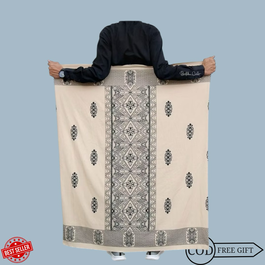 Best Sale Sarung Sholat Pria Dewasa Gus Iqdam Motif Batik Pekalongan Free Peci&Tasbih