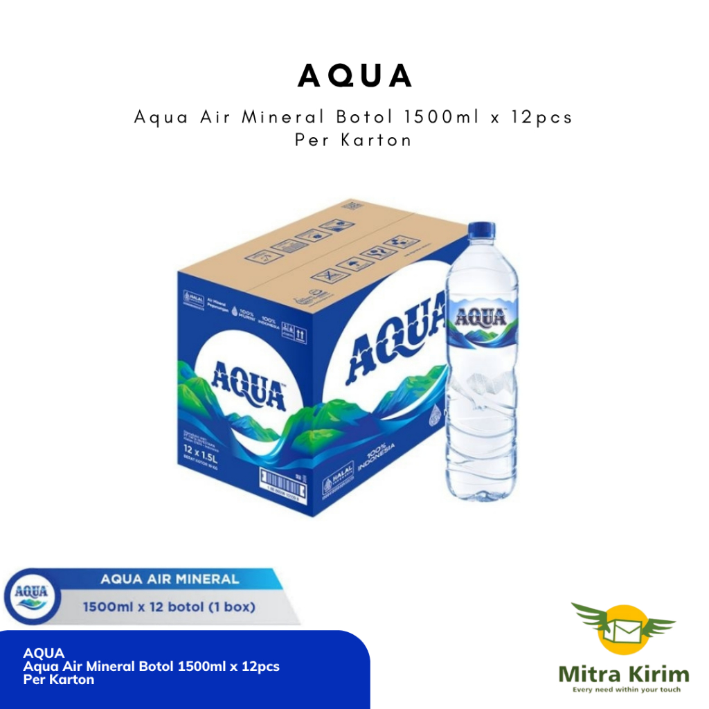 

Aqua Botol 1500ml x 12pcs - Per Karton