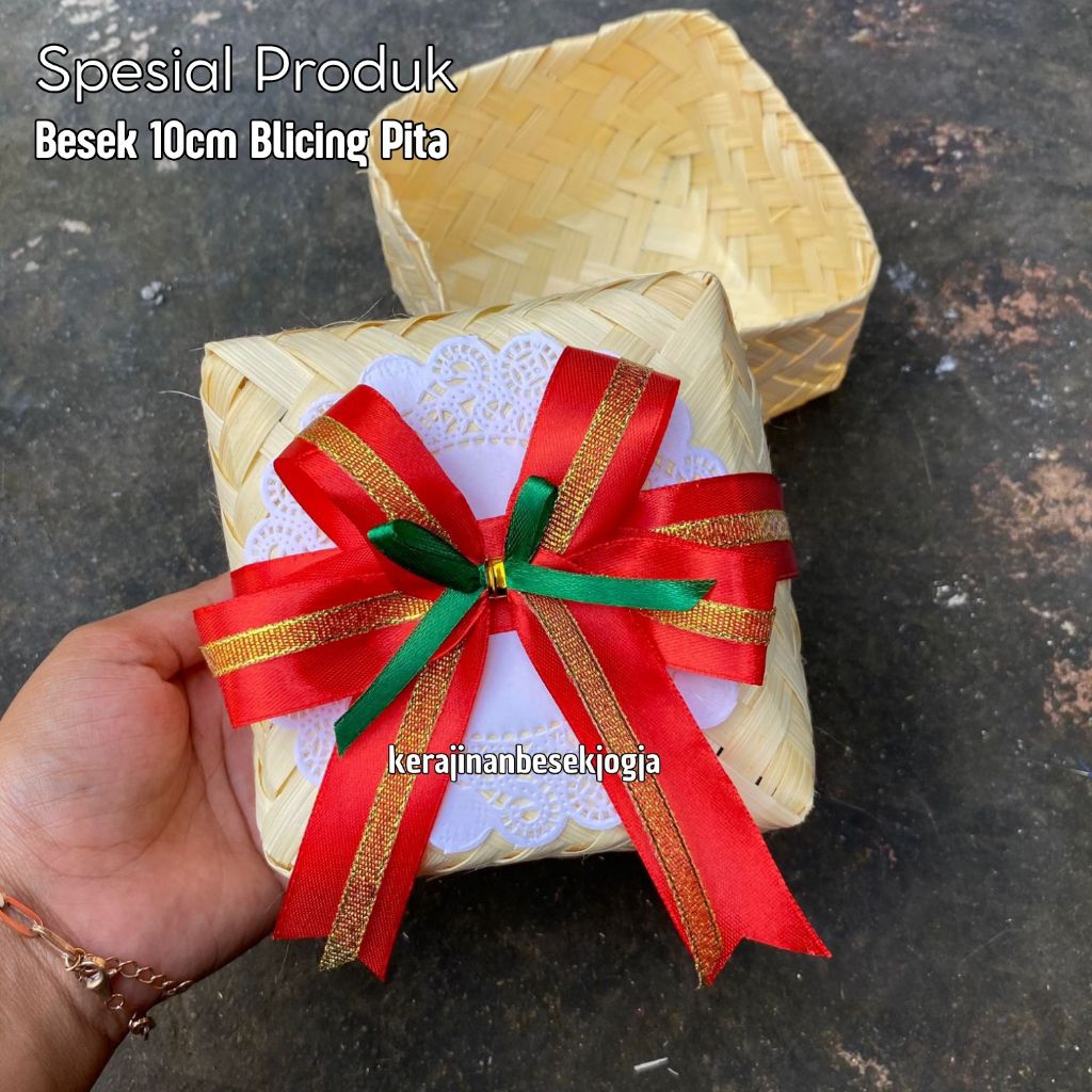

BESEK 10CM BLICING PITA CANTIK | besek mini besek souvenir besek bingkisan besek kekinian hampers jogja besek murah