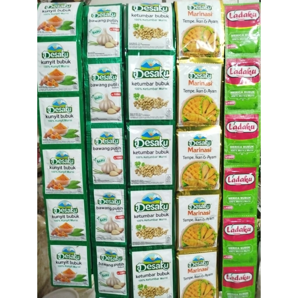 

Desaku bumbu/Desaku marinasi/Desaku ketumbar/Desaku kunyit/Desaku bawang putih/Ladaku