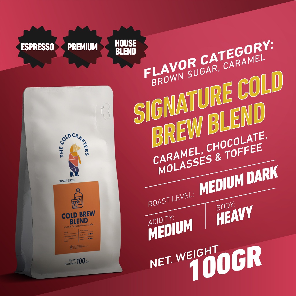

Cold Crafters Signature Cold Brew Blend Roasted Coffee Beans
