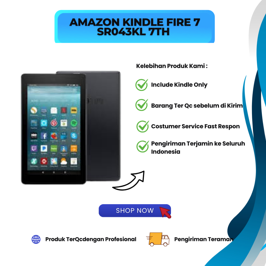 Amazon Kindle Fire 7 SR043KL 7th Generation 7.0" Wifi Only Second