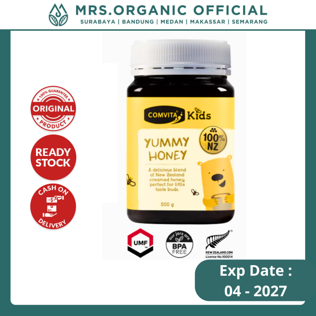 

Madu Comvita Kids Yummy Honey 500 gr Madu Anak Manuka 100% NZ BPA Free