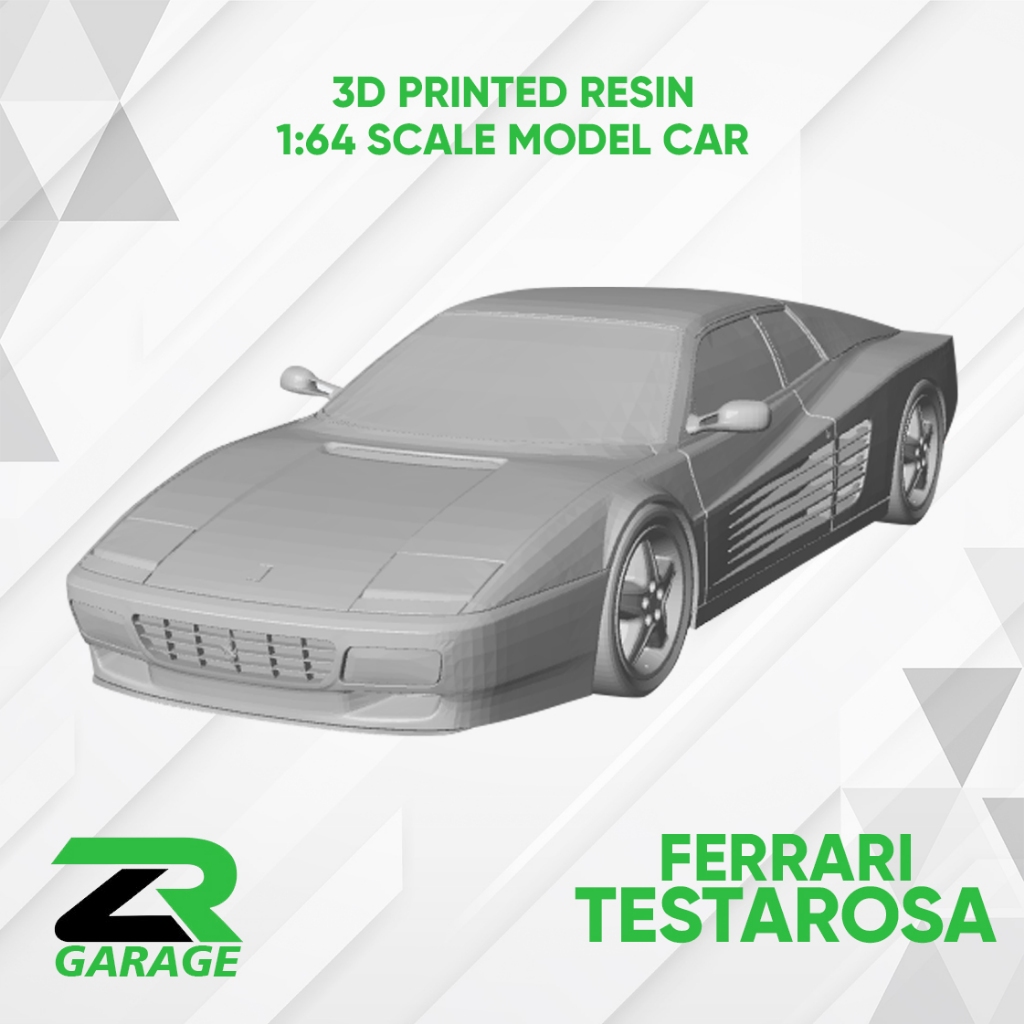 Kit Car 1/64 scale Ferrari Testarosa / Hotwheel Ferrari Testarosa / Kit Car Resin