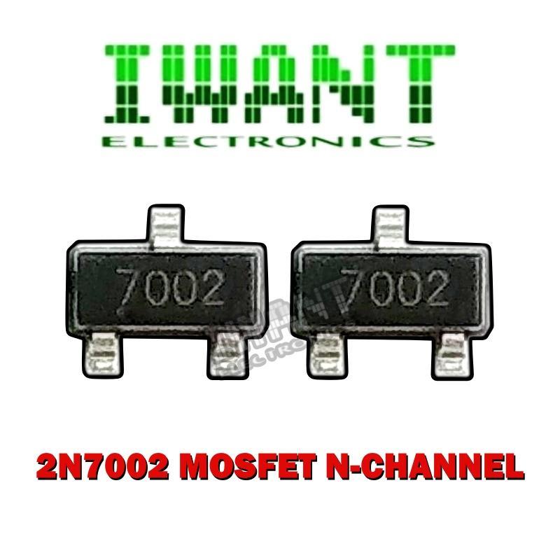 2N7002 2N 7002 SOT-23 TRANSISTOR N-CHANNEL MOSFET 2N7002 SMD SOT23 60V 300mA