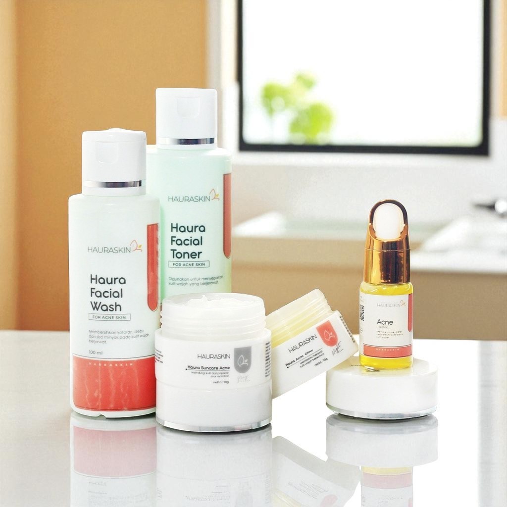 Paket Hauraskin Acne Glowing – Perawatan Jerawat + Glowing untuk Semua Jenis Kulit