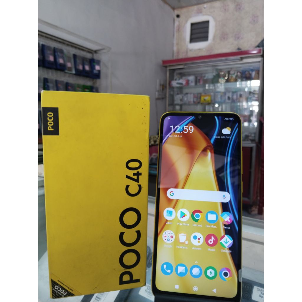 HP SECOND MURAH BERGARANSI POCO C40 RAM 4+1/64 KOTAK