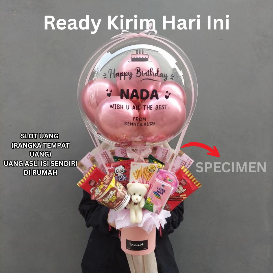 Buket Balon Snack Gen Z + Uang Kosongan - Tjeplis.id