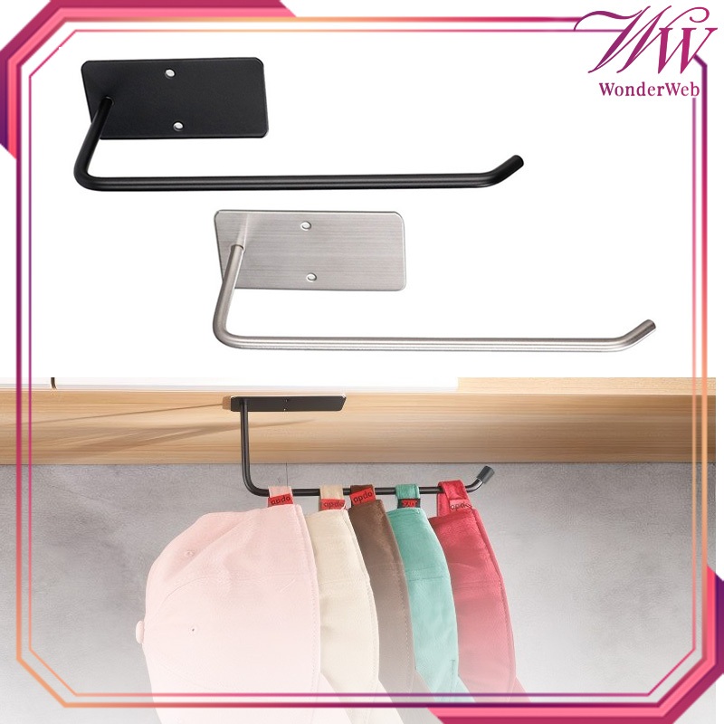 Rak Display Topi Gantungan Topi Dinding Tempel Stainless Cantolan Topi Dinding Rak Topi Dinding