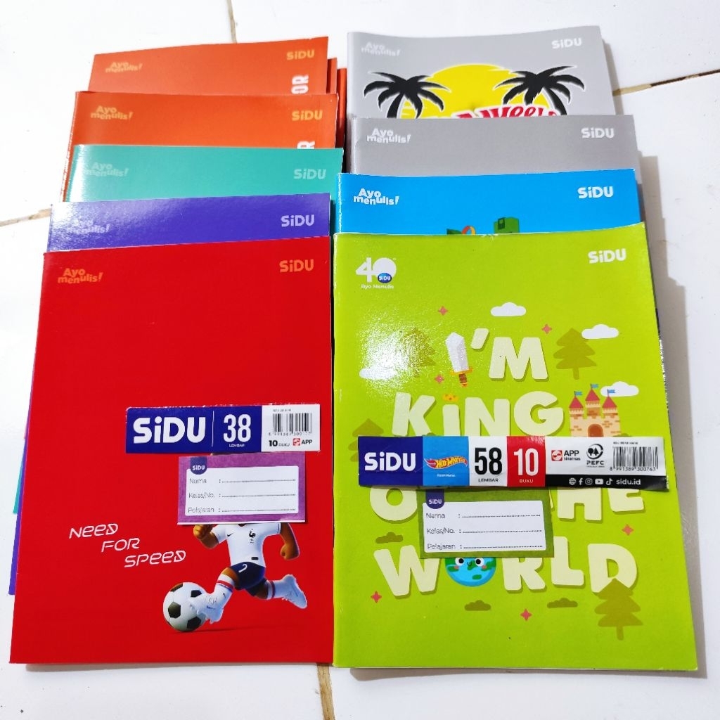 

Buku tulis "SIDU" 38 / 58 lembar @pcs