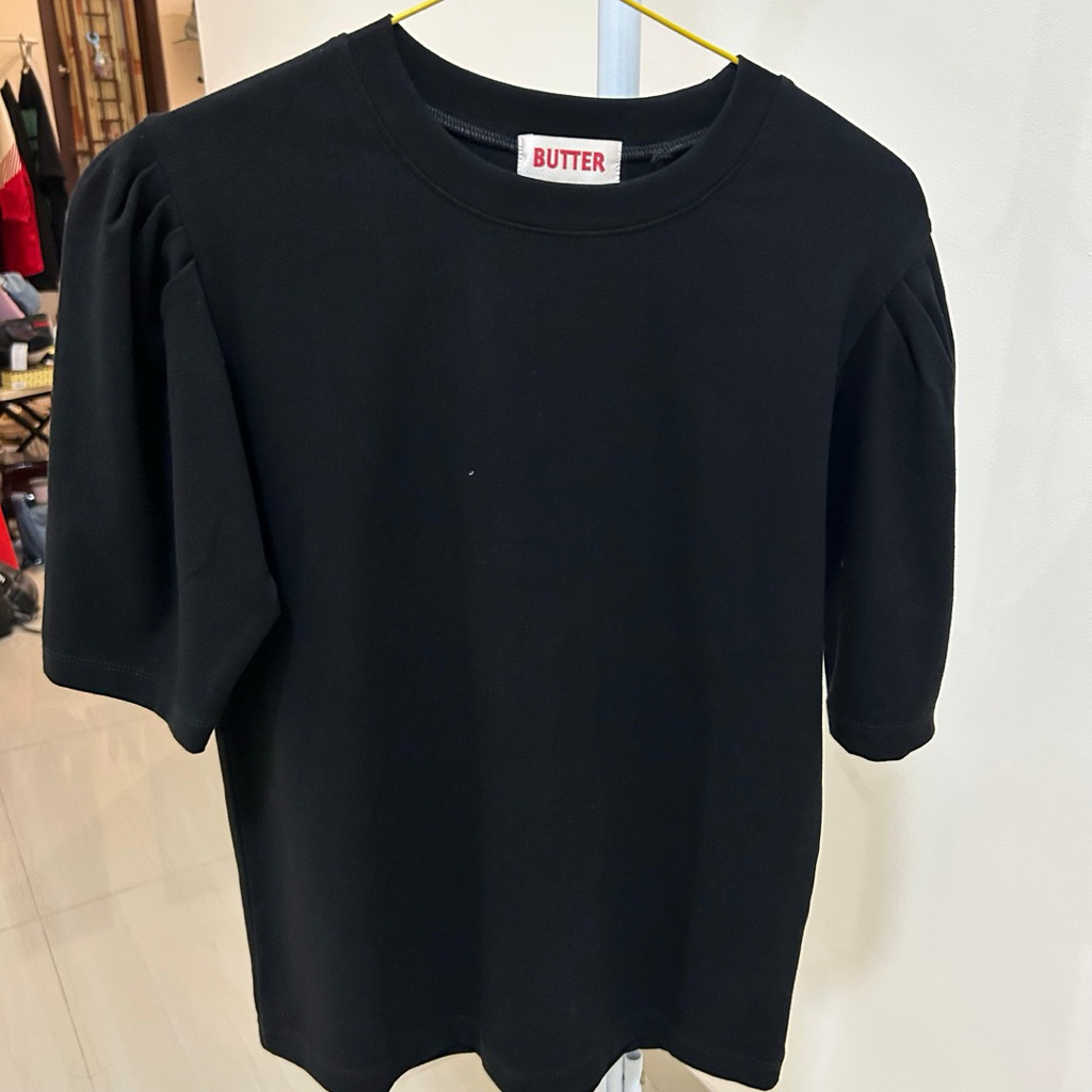 Butter - Atasan Kaos Puff Lengan Panjang & Pendek Wanita - Puff Sleeve