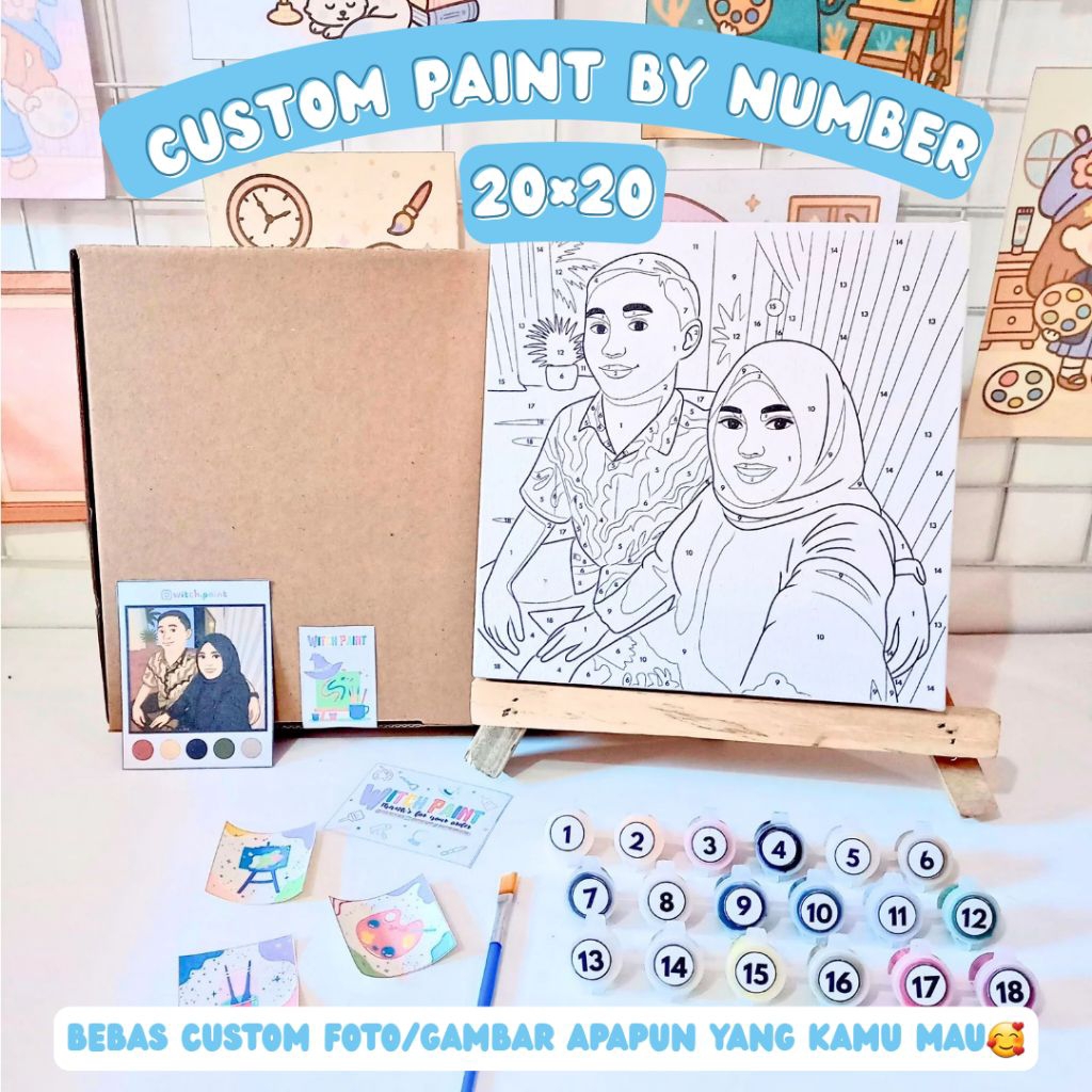 

Custom Paint By Numbers 20×20