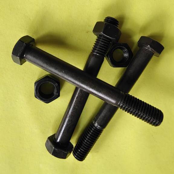 BAUT BAJA HTB 8.8 M12 X 110 HALF DRAT / BAUT BAJA M12 X 110 HITAM / BAUT 19 KUNCI 19 / BAUD HALF DRA