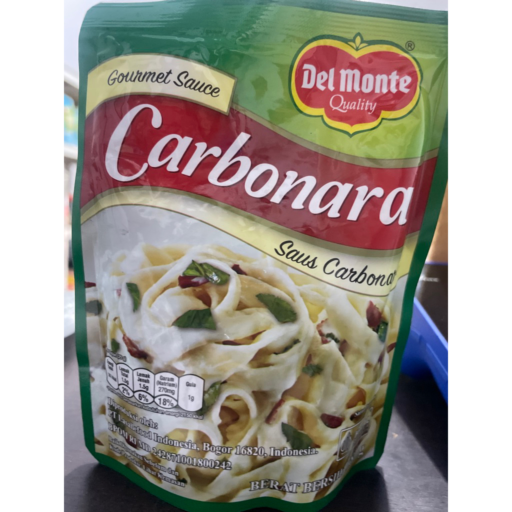 

Del Monte Sauce Carbonara 180gr