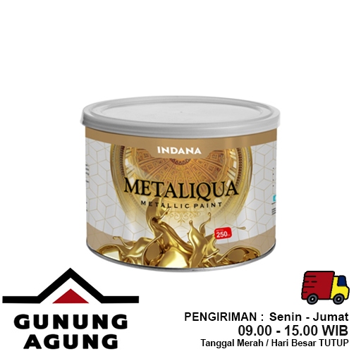 Cat Dekoratif Prada Emas Metaliqua 250 cc - Cat Metalik Kaleng