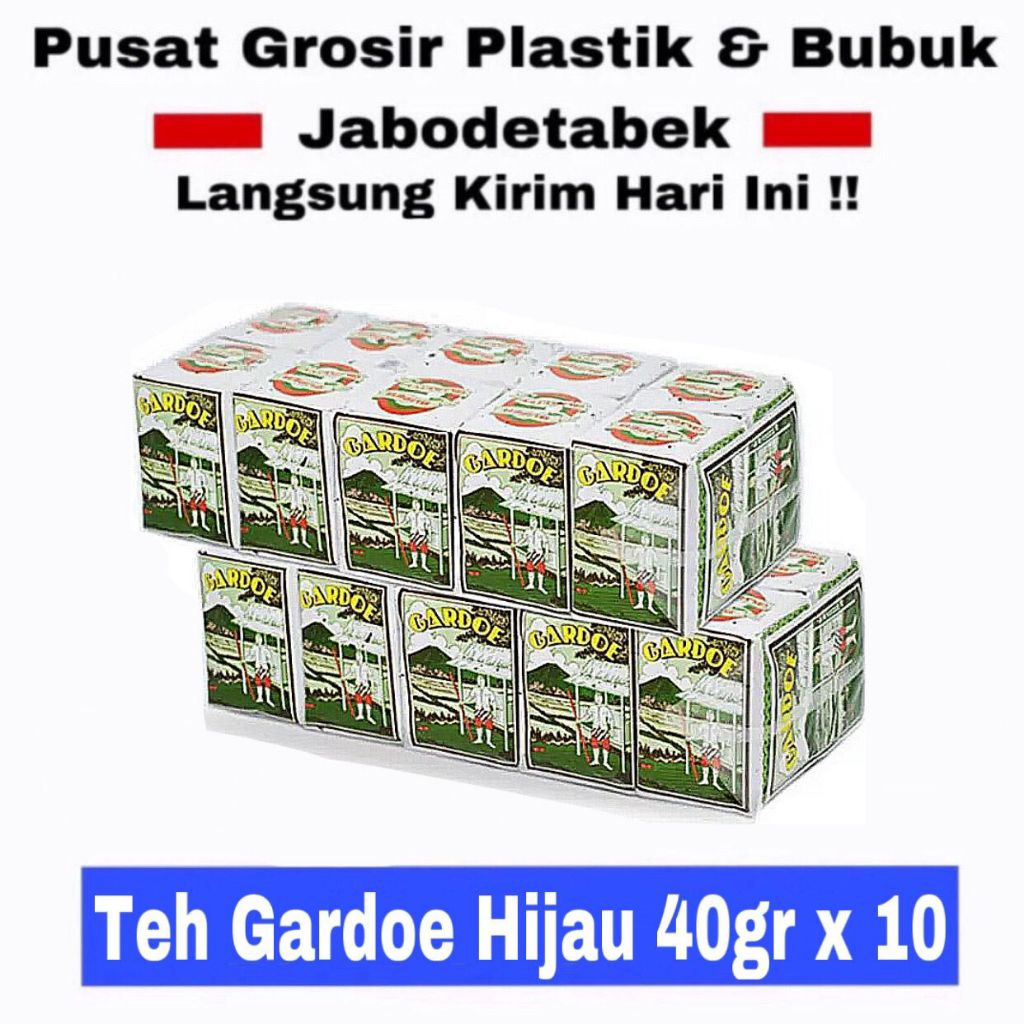 

Teh Gardoe Hijau 40gr isi 10 Bungkus Teh Tubruk Gardu Wangi