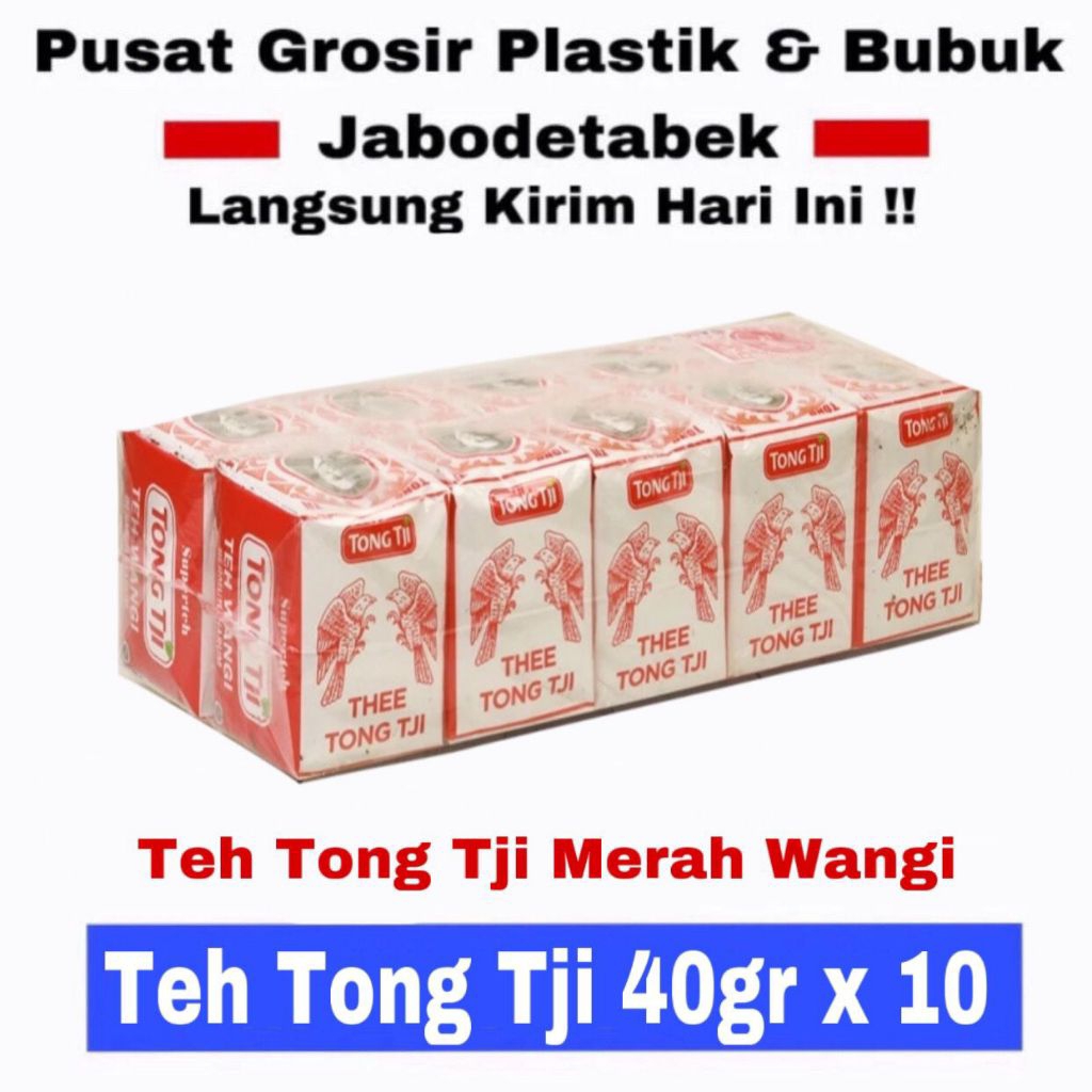 

Teh Tong Tji Super Jasmine 40gr 10 Bungkus Tong Ji Merah