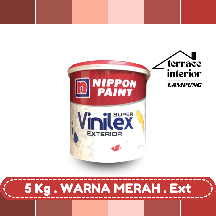 Cat Tembok Vinilex Exterior Merah 5 Kg