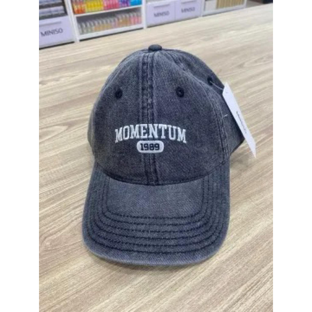 Miniso Denim Baseball Cap / topi pria wanita unisex