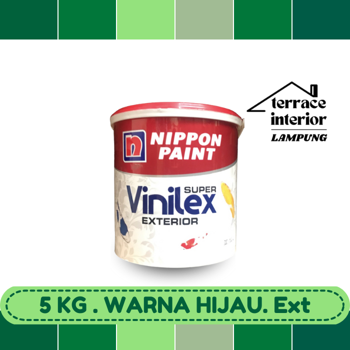 Cat Tembok Nippon Vinilex Exterior Hijau 5 Kg