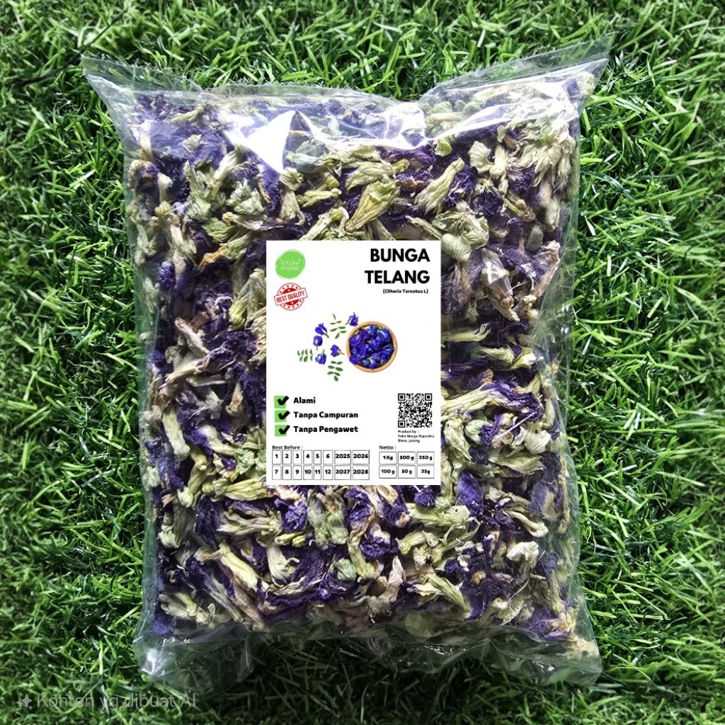 

Bunga Telang Kering 100gr Teh Bunga Telang