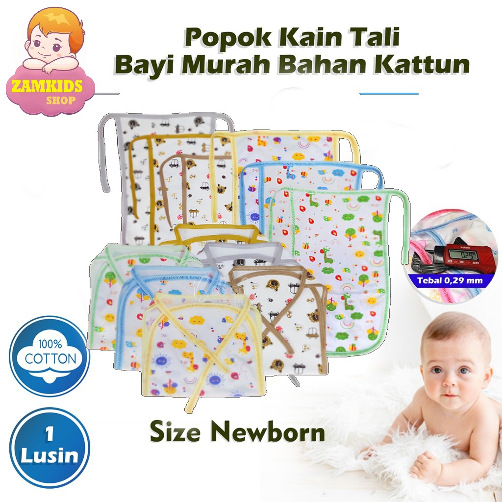 Popok Tali Bayi Popok Double Kain Katun Premium isi 6pcs