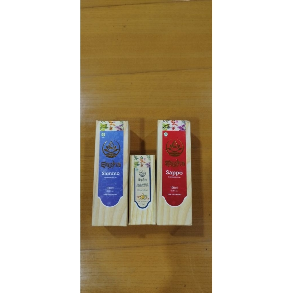 Paket Family Sagha Ultimate + Sagha Premium + Sagha Minyak angin sudah BPOM