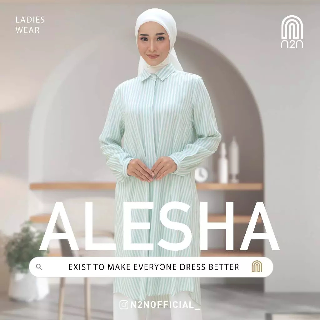 N2N TUNIK ALESHA TUNIK WANITA TUNIK POLOS TUNIK N2N TERBARU