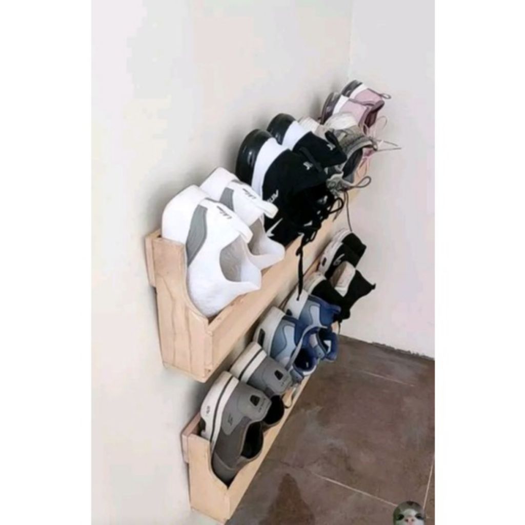 Rak Sepatu Minimalis Tempel Dinding Rak Sandal Rak Sepatu Dan Sandal Rak Kayu