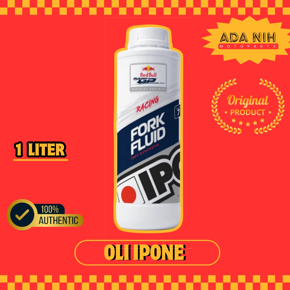 IPONE FORK OIL OLI SHOCK DEPAN GRADE 7 RACING SYNTHETIC PLUS 1L OLI SHOCK IPONE OHLINS