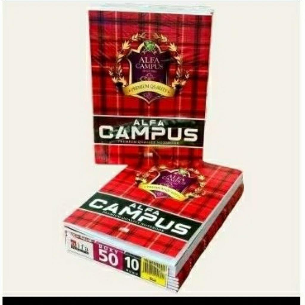 

BUKU TULIS BOXY ISI 50 LEMBAR ALFA CAMPUS
