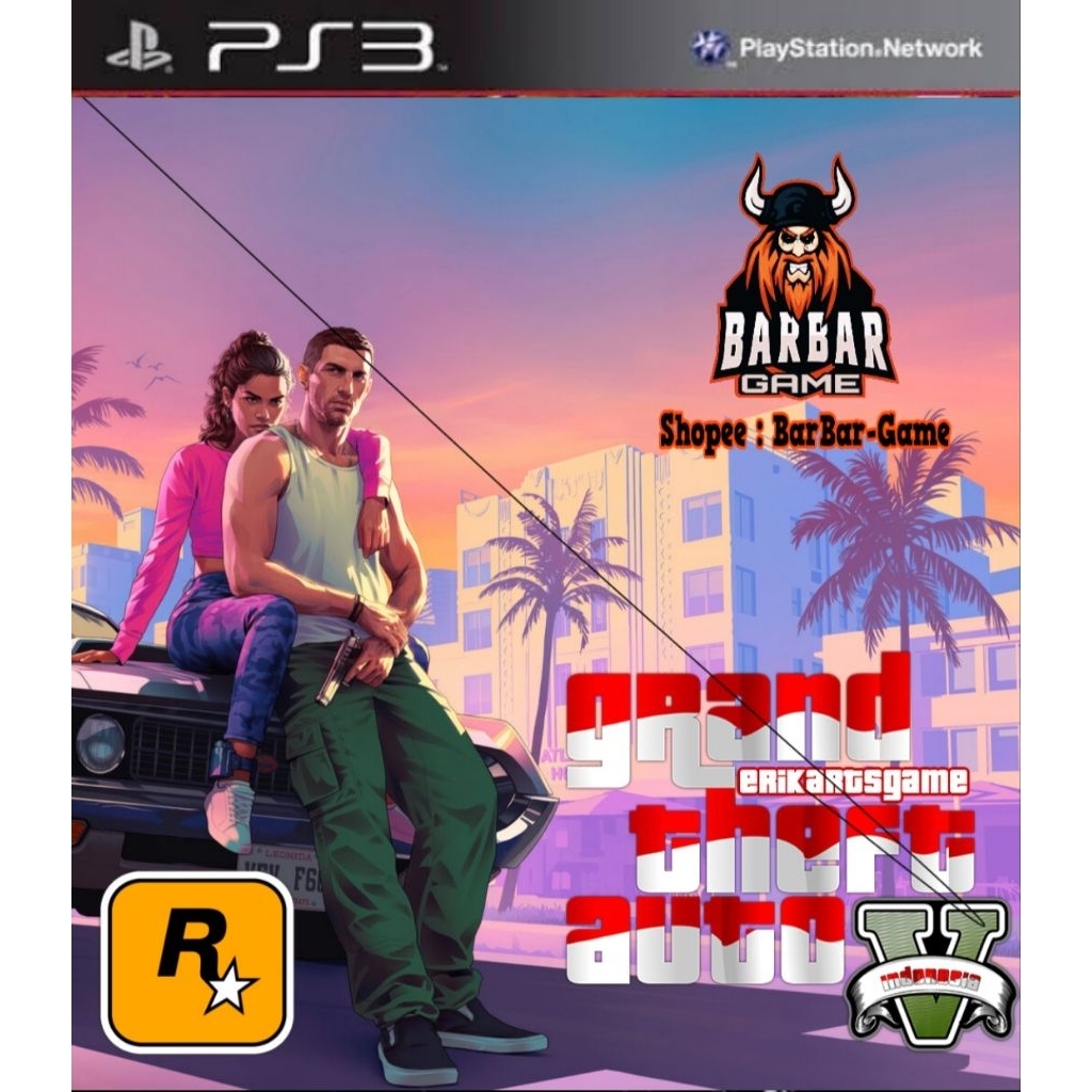 NEW Link Game GTA 5 GTA V + Mod Subtitle Indo - sedia game ps2 ps3 ps4 cfw hfw hen gembox bitbox