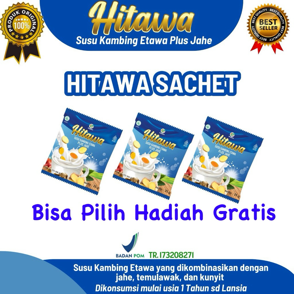 

Hitawa Susu Etawa Herbal Kemasan Sachet 25gr| Atasi Rematik, Asam Urat, Saraf Kejepit & Nyeri Sendi